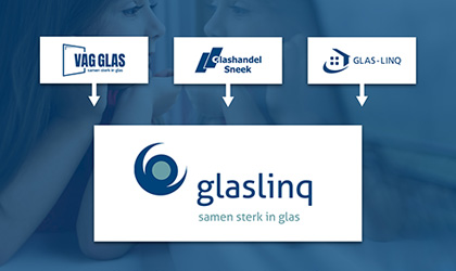 VAG Glas, Glashandel Sneek en Glas-linQ gaan samen verder als Glaslinq